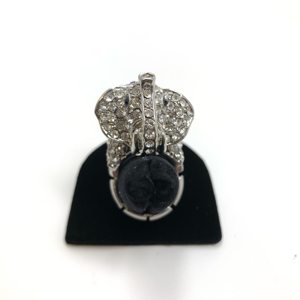 Large Costume Fashion Elephant Statement ring - Picture 3 of 4